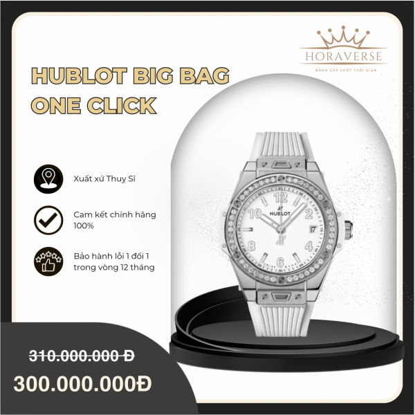 ĐỒNG HỒ CAO CẤP HUBLOT BIG BAG ONE CLICK 465.SE.2010.RW.1204 KIM CƯƠNG 39MM