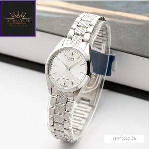 Đồng Hồ Casio Nữ Dây Kim Loại Mặt Tròn